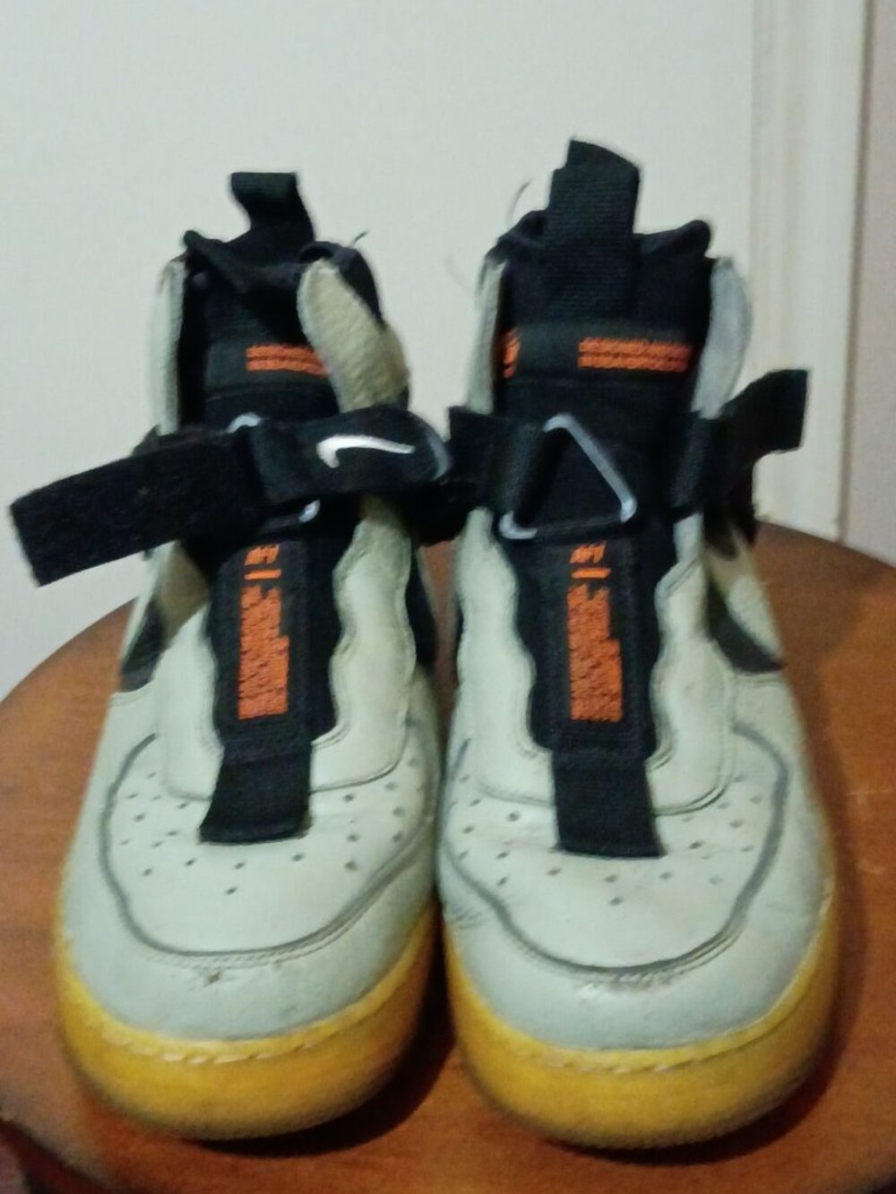 Size 11 - Nike Air Force 1 Utility Mid Spruce Fog / Rare High top Air Force Ones - Picture 5 of 15